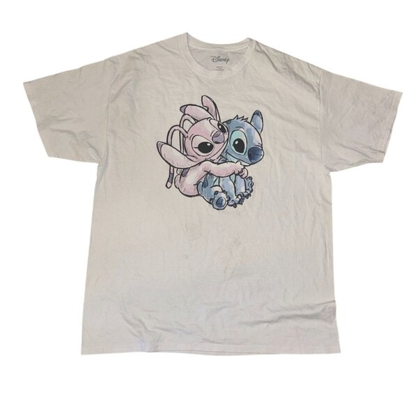 Disney Lilo & Stitch White T-Shirt XL - Picture 1 of 6